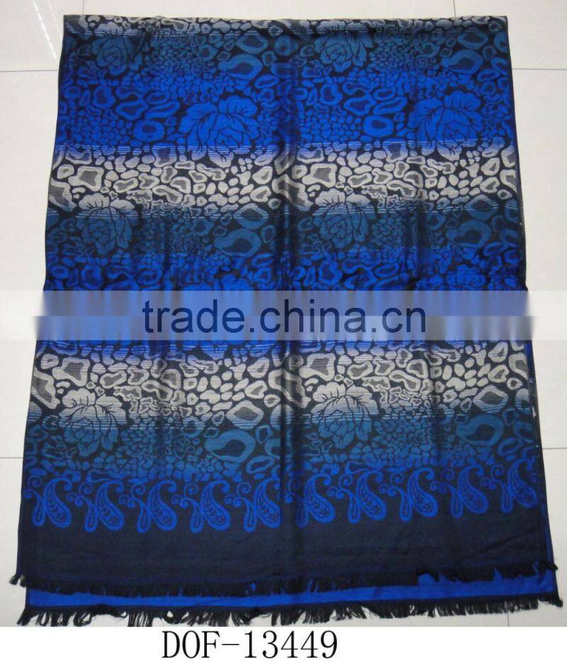 Fashion new latest jacquard paisley floral designer scarf for woman
