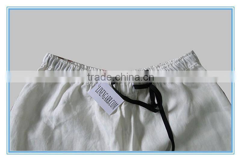 Pure Linen Straight Leg Pants For Men