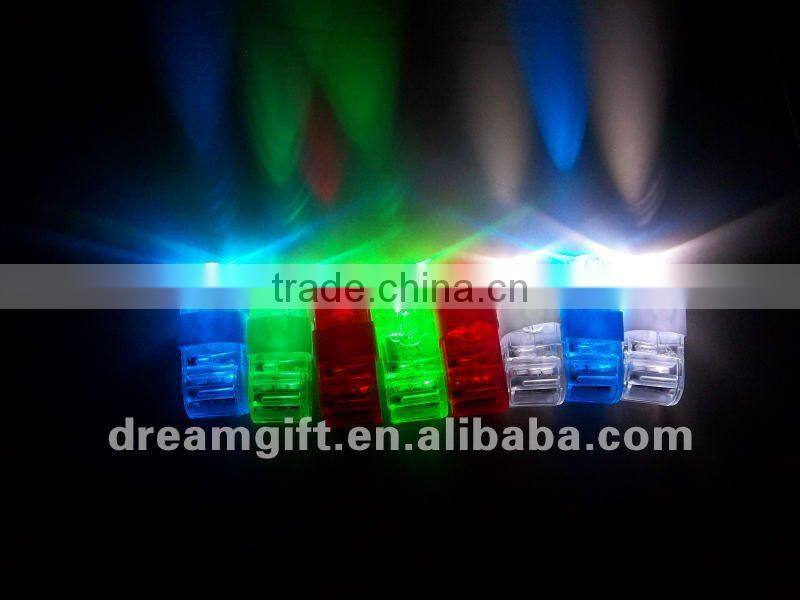 2012 hot party items laser finger ring flashing party gift