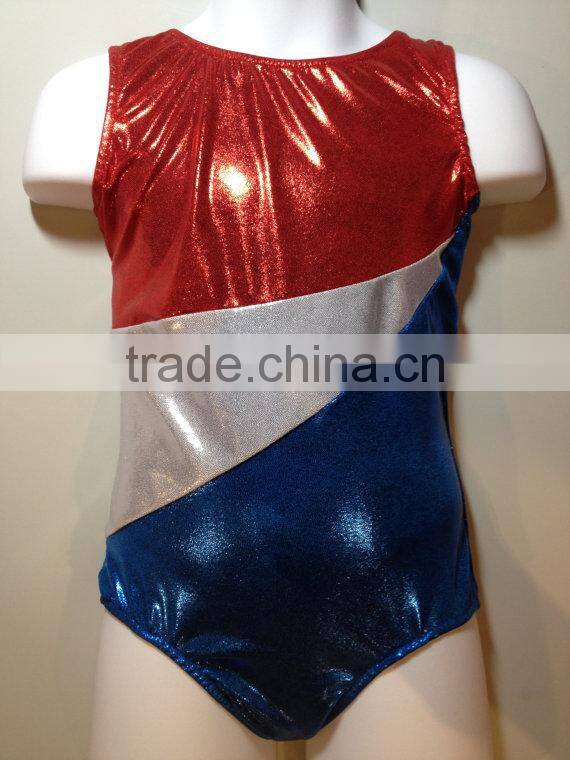 American Flag Independence Day kids leotards