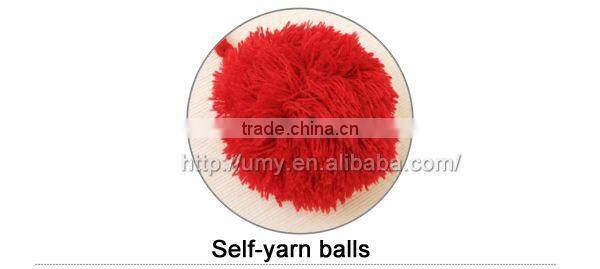 Girl knitting hat scarf set