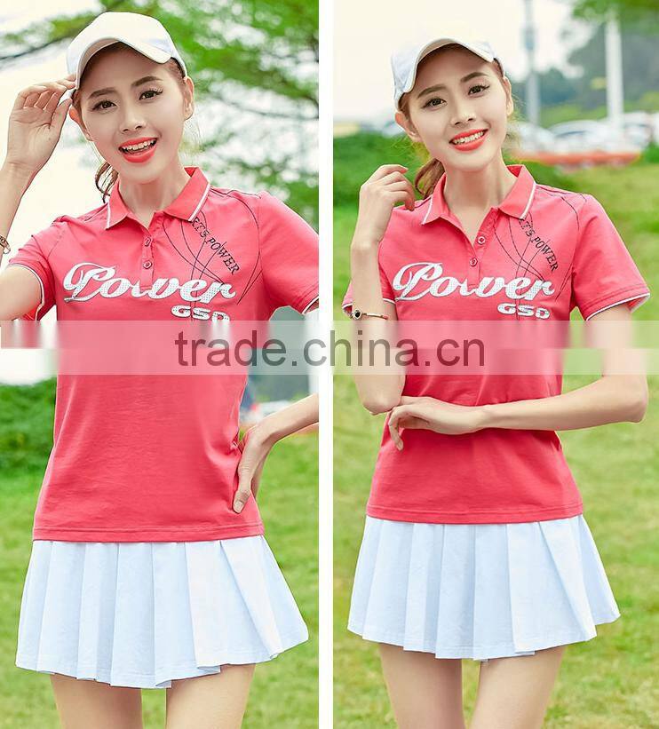 2017 Hot Cotton summer Polo shirt Fahion women sports Polo shirt