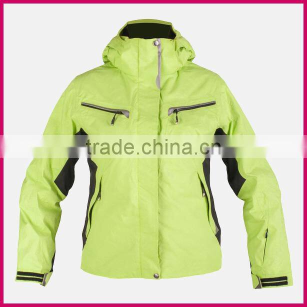 2017 Best cheap fashionable women ski jacket with hoodie