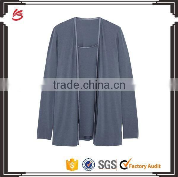 Wholesale Best Selling Women's Sleepwear Lace-Trimmed Stretch Jersey Pajamas Set