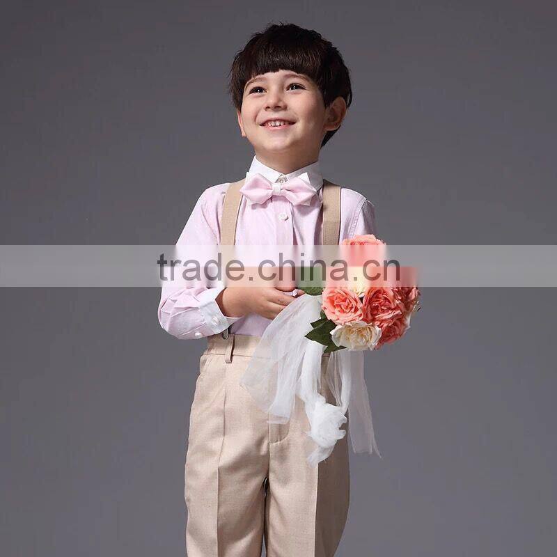 Stylish Boys Overrall Set 2Pcs Ring Bearer Clothes Set For Wedding Boys Formal Suit B-NB-CS905-22