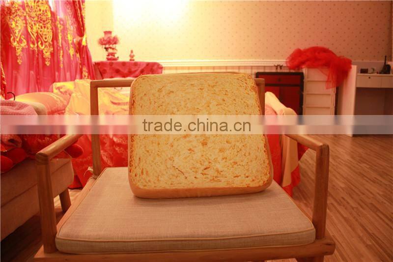 toast pillow with soft crystal and beautiful logo printing cat cushion