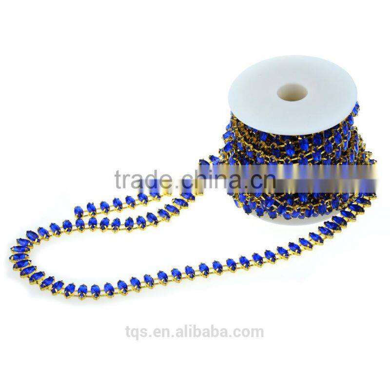 High-grade Violet Rhinestone Trimming