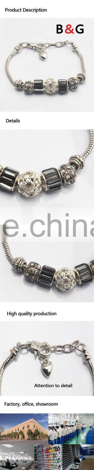 New Top Wide Chain Crystal Main Stone Bracelets Made In China