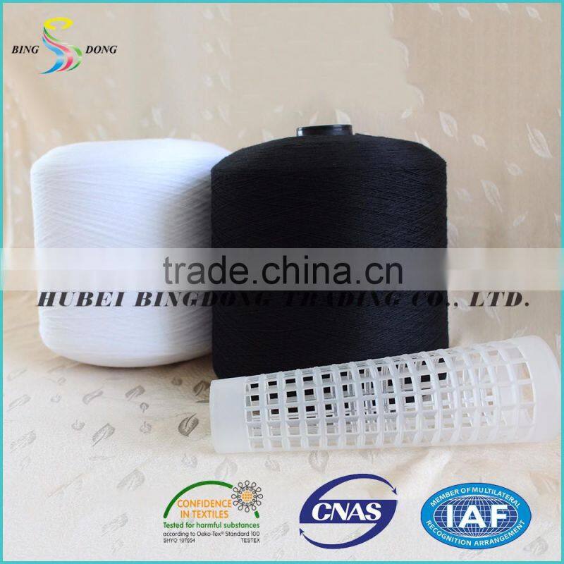 44/2 raw white 100% virgin spun polyester yarn from china