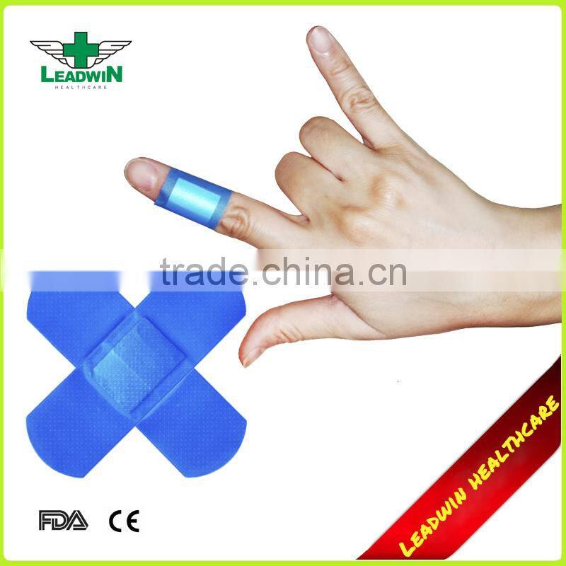 cohesive bandage in blue color CE FDA certificated waterproof Visible Blue plaster