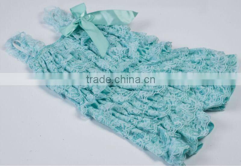 Promotion solid colors lace romper petti baby girl lace romper newborn Infant jumpsuit children clothes