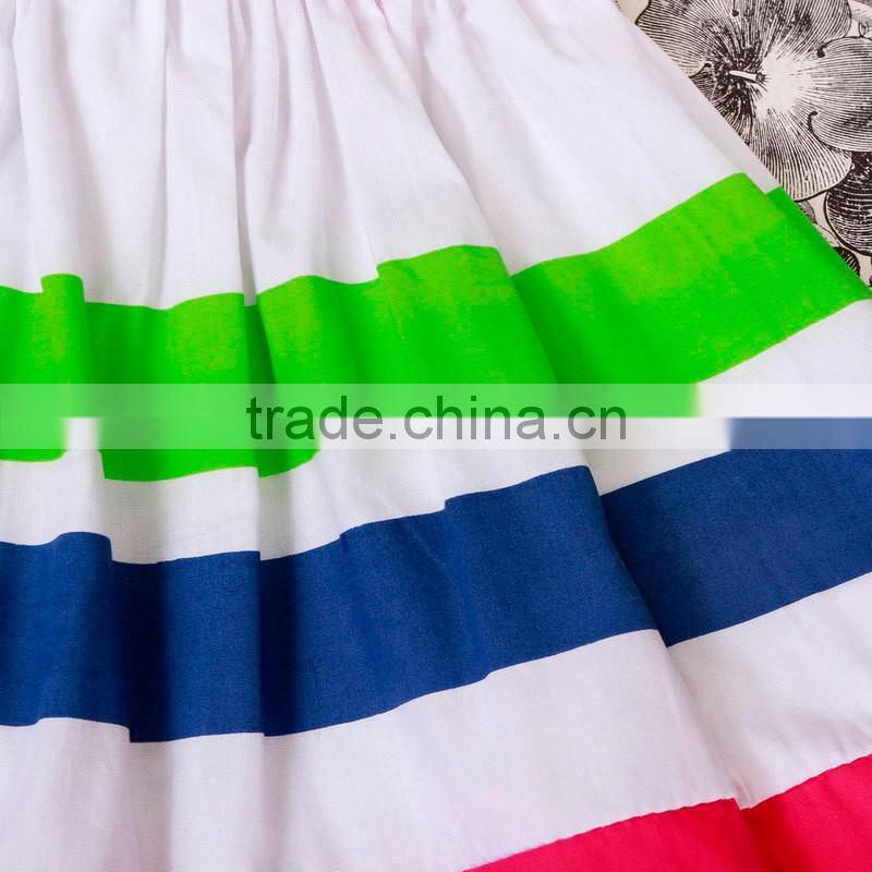 Summer girls dress baby summer children's skirt children dress color stripe dress children's wear