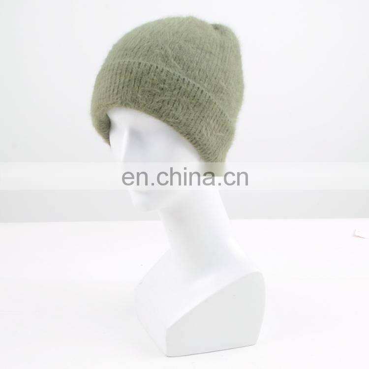 TOROS 2017 winter beanie hat women warm fashion hat plain solid color rabbit fur knit hat