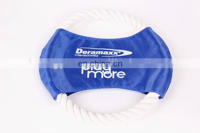 2014 Hottest Sell Dog Training Toy Cotton rope Frisbee