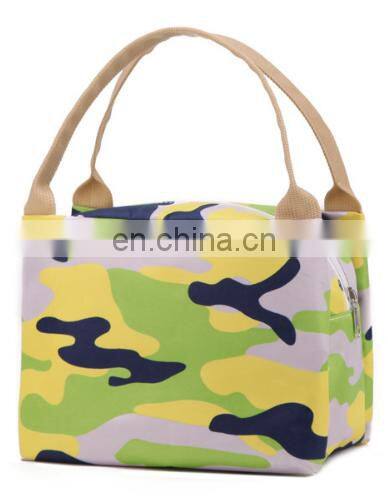 Wholesale fashion cooler bag polyester printing lunch bag from factory