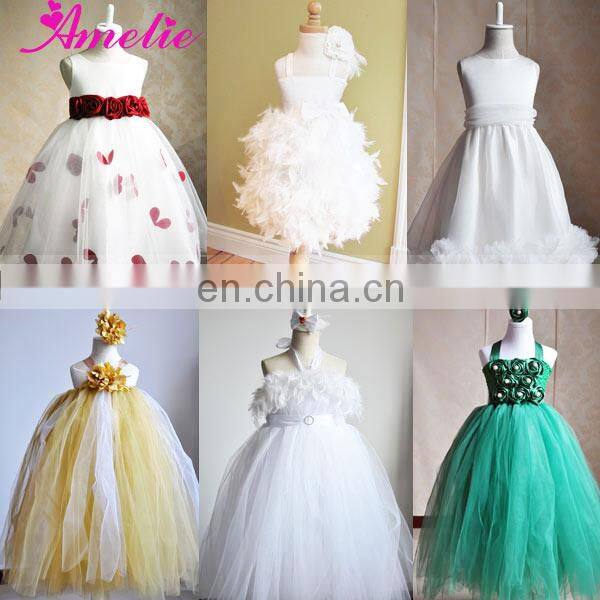 Paris Pink Flower Girls Tutu Dress