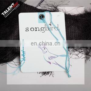 custom fashion paper hangtag for lady garment