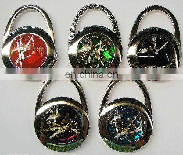 Promotional bag accessory with handbag shape foldable bag hanger