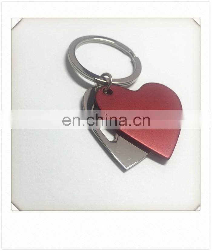 Fashionable shoes shaped metal keychains