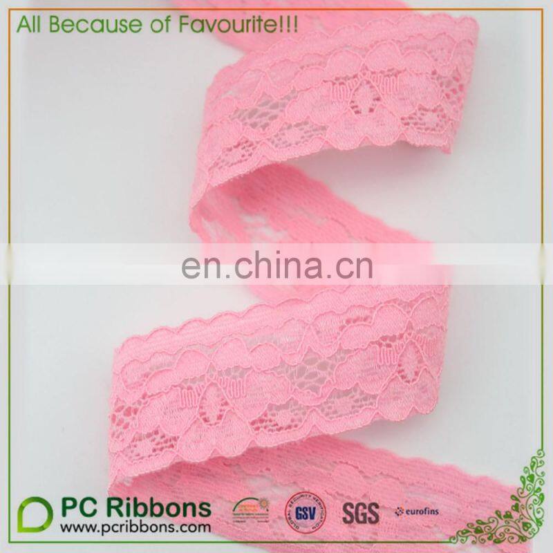 1" width red elastic Stretch Lace