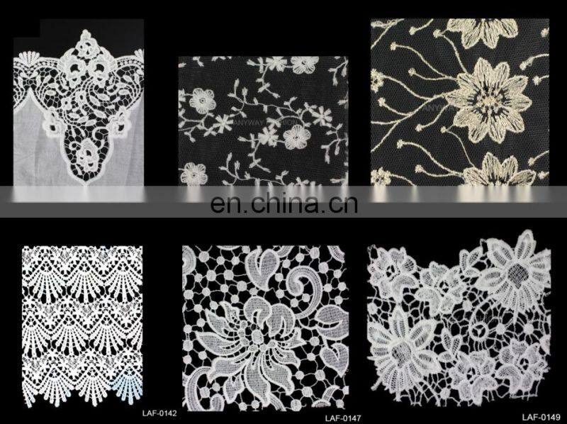 Fashion Wholesale lady garment black eyelash lace fabric fancy african lace fabric