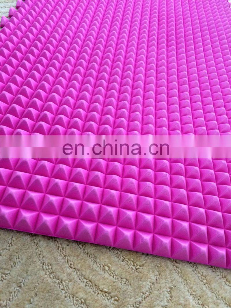 New Design Red PVC organic silkscreen printing yoga mat