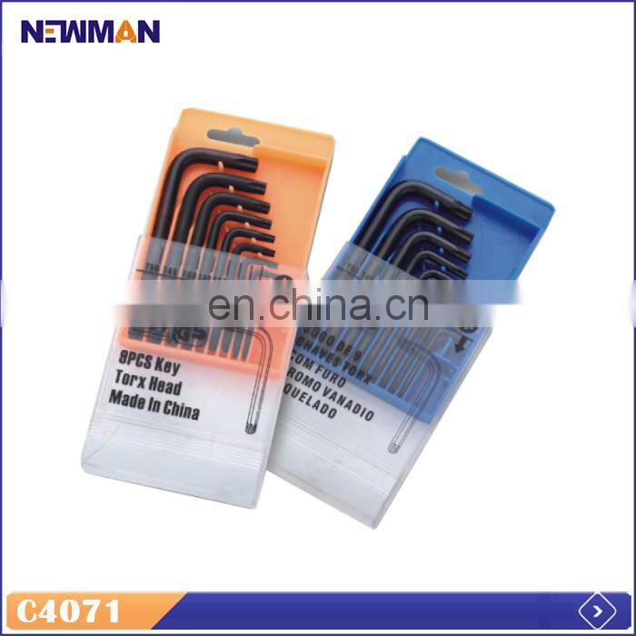 Competitive Supplier Hexagonal Wrench, 9pcs Star Hex Key Set