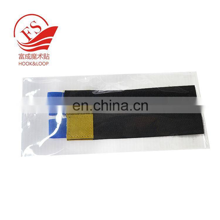 Packing custom computer wire arrangement accessories straight hook loop cable tie with pull tab