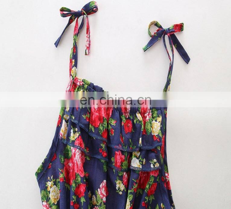 Soft Wear Summer Baby Girls Rompers Kids Floral 100% Cotton Bodysuits