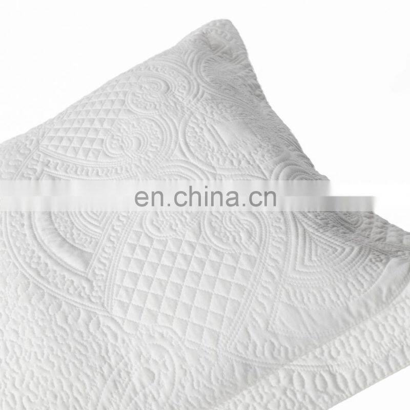 All Weather Embossed Detail Washable Quilt 106" L x 70" W and 1 Pillowcase 20x28 Inch Bedding Set