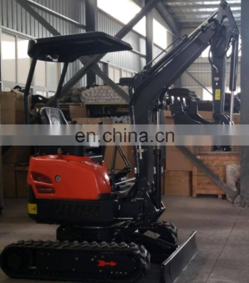 chinese minibagger 2t mini excavator with rubber track 2 ton