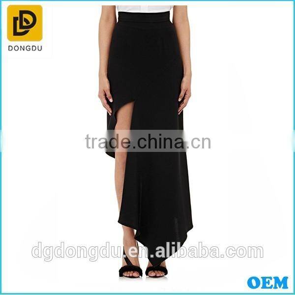 2016 New Apparel Black Skirt Customize Fashion Lady Skirt