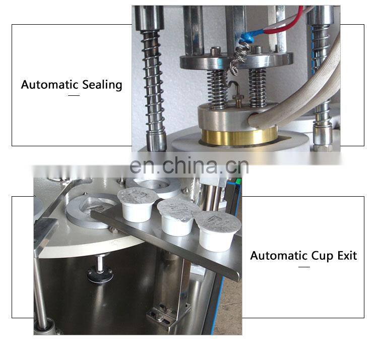 Rotary Cup filling and sealing machine