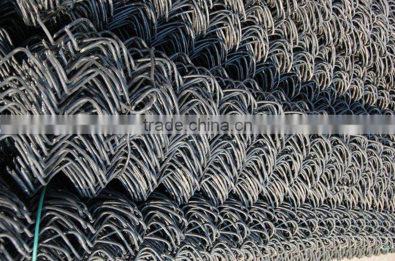 diamond galvanized fence netting( chainlink fence)