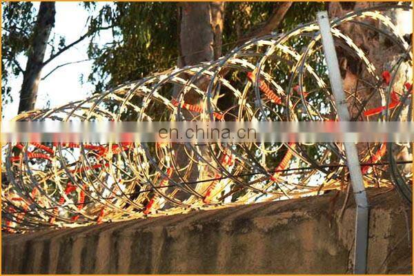 SGS standard high security concertina razor electric fence hot sale