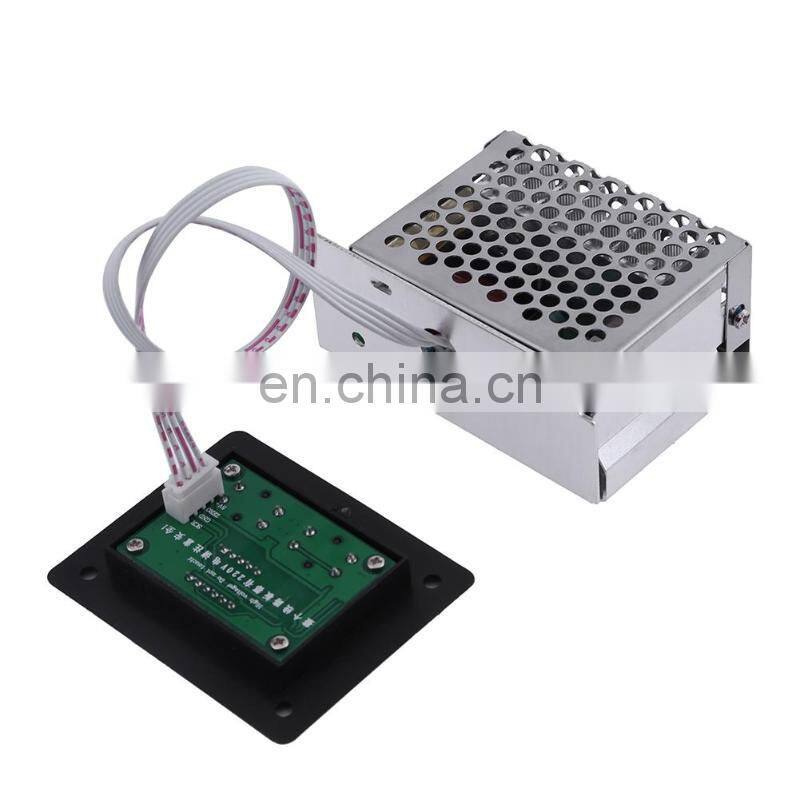 AC 220V 4000W SCR Digital Control SCR Electronic Voltage Regulator Speed Control Dimmer Thermostat, Electric Motor Speed Control