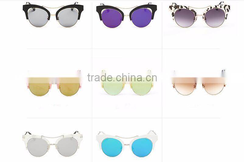 wood private label OEM custom cat eye style fashion ladies sunglasses