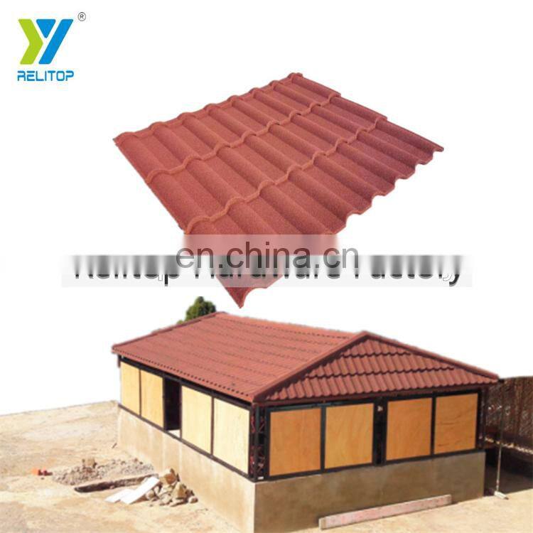 Relitop Milano Stone Coated Metal Roofing For Villa 0.35 0.4 0.5 mm Aluminum Roofing Sheet With Colorful Stones Granules