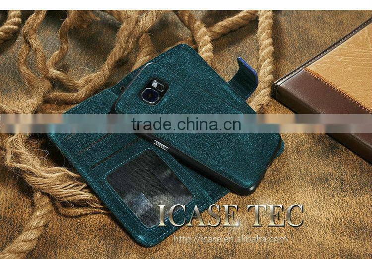Popular leather cover for Galaxy S6, for Samsung S6 phone covers