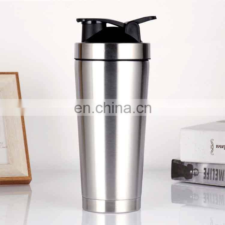 Custom Logo Colorful 1L Stainless Steel Gym Protein Shaker Bottle