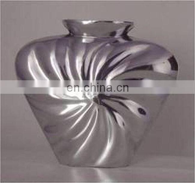 silver aluminium flower pots
