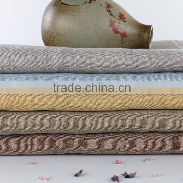 chambray linen fabric twill,fashion linen fabric for ladies top & dress,linen rayon fabric