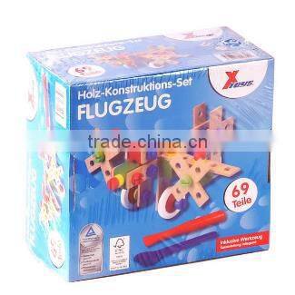 Import Toys China Kids Plane Toys Popular Wood Plane Combination Plane
