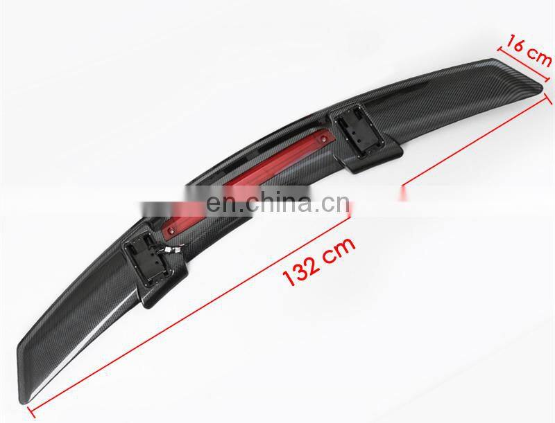Large Inventory Gloss Carbon Fiber ABS Brake Light Electric Car Spoiler Rear Trunk Spoiler For Citroen C5 2010-2022