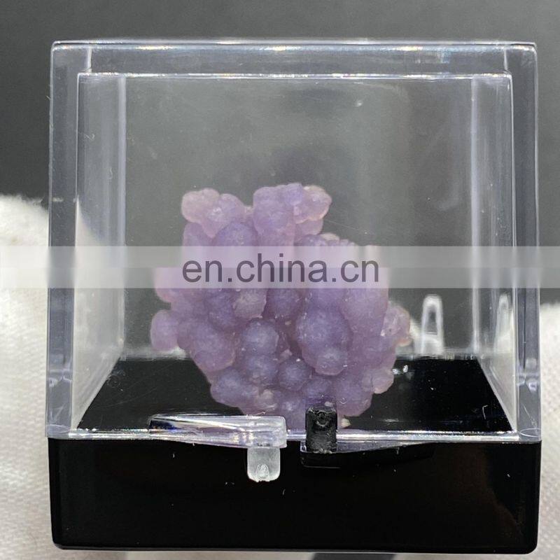 Gifts Raw Amethyst Suppliers Stone Sphere Botryoidal Purple Chalcedony Wholesale Crystals Home Decor Luxury Gift Grape Agate