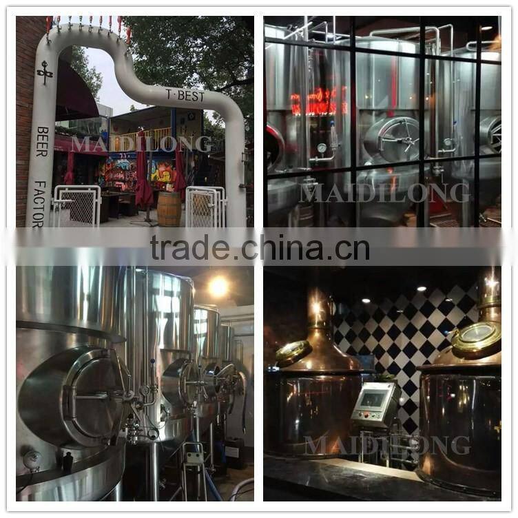 Mini stainless steel jacket 60 degree conical fermentation tank