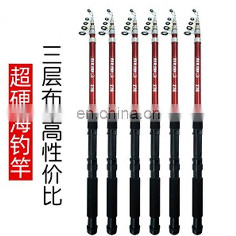 5M 6M 24T Carbon Blank E-Glass Butt 288g Weight Gray Telescopic Surf Rod
