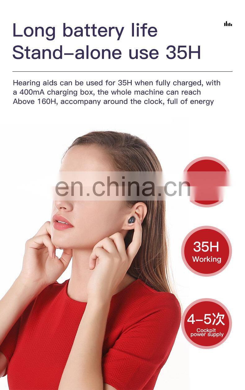 Portable aparelhos auditivos rechargeable hearing aid audifonos para la sordera