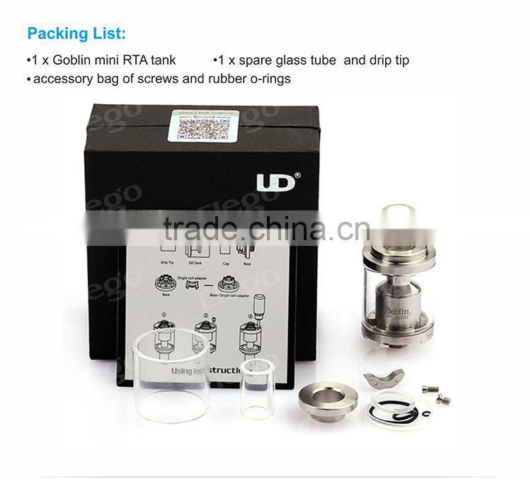 High Quality Genuine UD Goblin Mini Vaporizer RTA Tank Wholesale