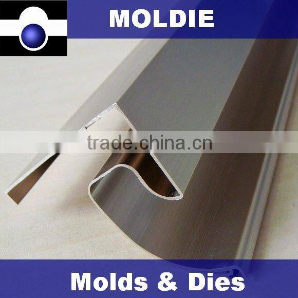 Anodized aluminium profile for refrigerators handle